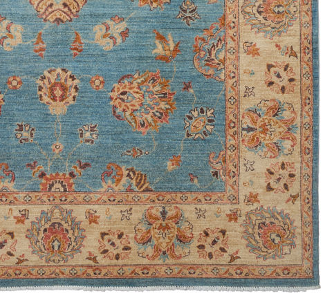 Chobi Blue Hand Knotted 66 X 911 Area Rug 700-109934 Image 2