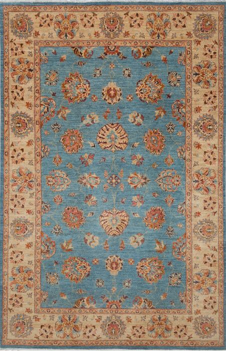 Chobi Blue Hand Knotted 66 X 911 Area Rug 700-109934 Image 0