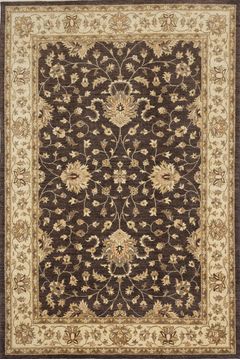Afghan Chobi Brown Rectangle 6x9 ft Wool Carpet 109936