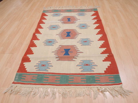 Kilim Red Flat Woven 38 X 59 Area Rug 100-109945 Image 1