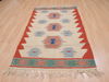 Kilim Red Flat Woven 38 X 59  Area Rug 100-109945 Thumb 1