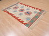 Kilim Red Flat Woven 38 X 59 Area Rug 100-109945 Thumb 3