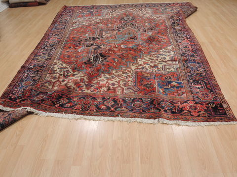 Heriz Red Hand Knotted 86 X 114 Area Rug 100-109947 Image 13