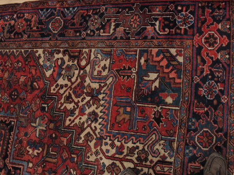 Heriz Red Hand Knotted 86 X 114 Area Rug 100-109947 Image 9