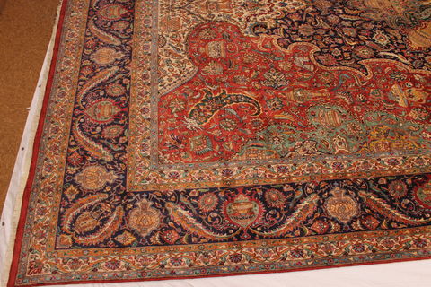 Tabriz Red Hand Woven 128 X 194 Area Rug 254-109951 Image 6