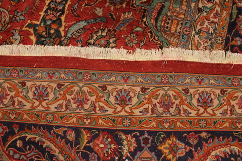 Tabriz Red Hand Woven 128 X 194 Area Rug 254-109951 Image 7