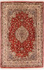 Qum Red Hand Knotted 45 X 68  Area Rug 254-109956 Thumb 0