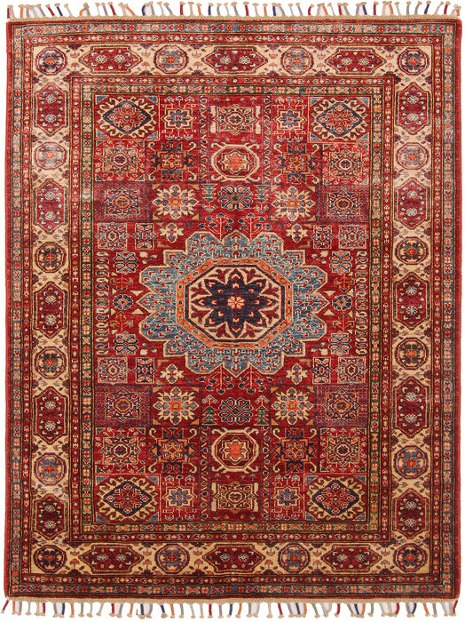 Kazak Red Hand Knotted 50 X 65 Area Rug 254-109958 Image 0
