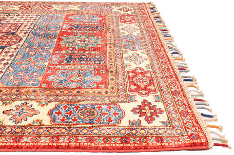Kazak Multicolor Hand Knotted 51 X 68 Area Rug 254-109960 Image 3