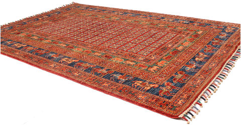 Kazak Red Hand Knotted 57 X 80 Area Rug 254-109961 Image 1