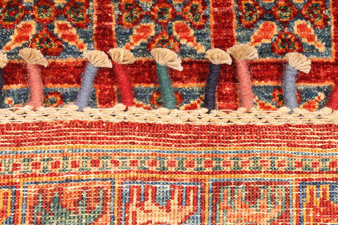 Kazak Red Hand Knotted 57 X 80 Area Rug 254-109961 Image 3