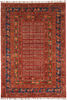 Kazak Red Hand Knotted 57 X 80  Area Rug 254-109961 Thumb 0