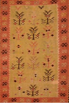Kilim Red Flat Woven 7'7" X 8'10"  Area Rug 100-109967