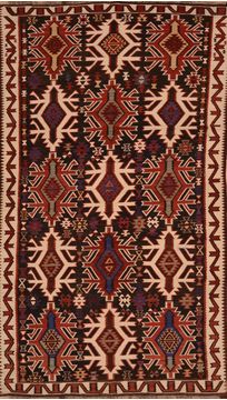 Russia Kilim Red Rectangle 7x10 ft Wool Carpet 109969
