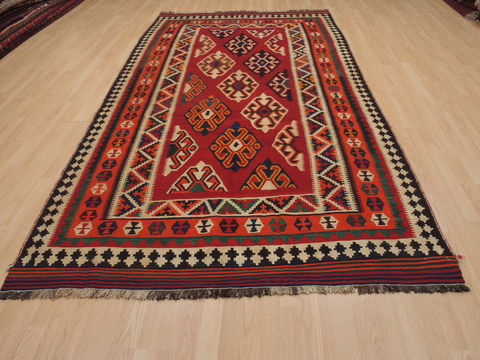 Kilim Red Flat Woven 57 X 108 Area Rug 100-109971 Image 1