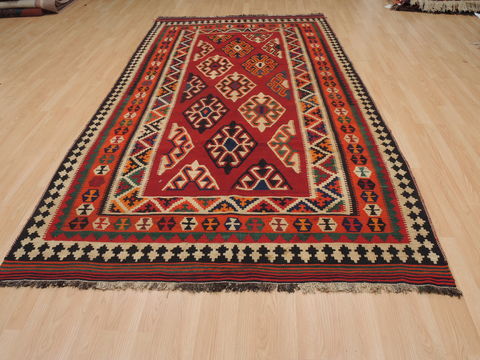 Kilim Red Flat Woven 57 X 108 Area Rug 100-109971 Image 4