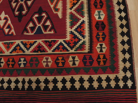 Kilim Red Flat Woven 57 X 108 Area Rug 100-109971 Image 6