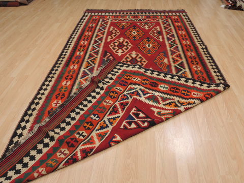 Kilim Red Flat Woven 57 X 108 Area Rug 100-109971 Image 9
