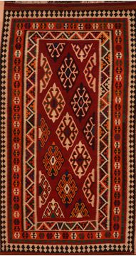 Kilim Red Flat Woven 5'7" X 10'8"  Area Rug 100-109971