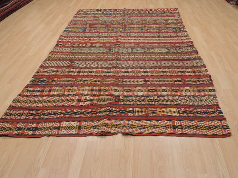 Kilim Orange Flat Woven 511 X 91 Area Rug 100-109973 Image 1