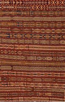 Kilim Orange Flat Woven 5'11" X 9'1"  Area Rug 100-109973