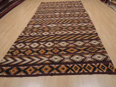 Kilim Orange Flat Woven 66 X 139 Area Rug 100-109974 Image 1