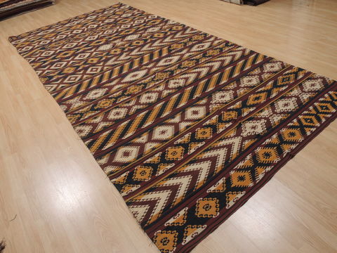 Kilim Orange Flat Woven 66 X 139 Area Rug 100-109974 Image 3