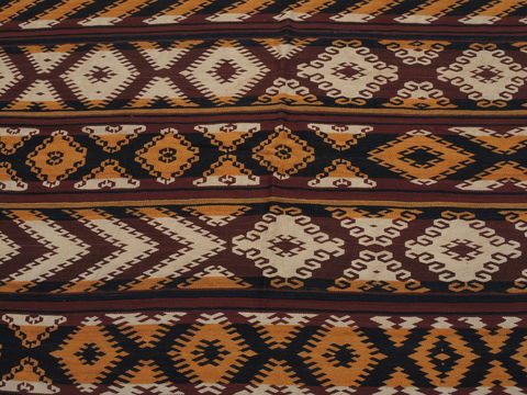 Kilim Orange Flat Woven 66 X 139 Area Rug 100-109974 Image 5