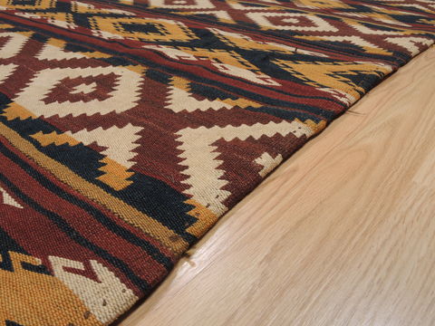 Kilim Orange Flat Woven 66 X 139 Area Rug 100-109974 Image 6