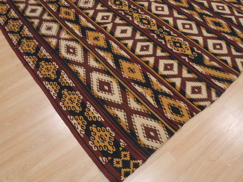 Kilim Orange Flat Woven 66 X 139 Area Rug 100-109974 Image 7