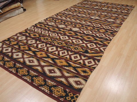 Kilim Orange Flat Woven 66 X 139 Area Rug 100-109974 Image 8