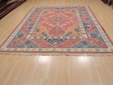 Kilim Brown Flat Woven 711 X 98 Area Rug 100-109979 Image 1