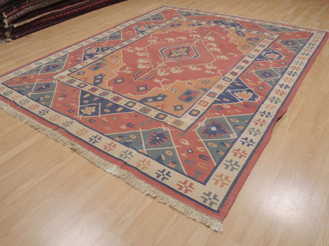 Kilim Brown Flat Woven 711 X 98 Area Rug 100-109979 Image 2