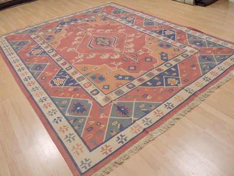 Kilim Brown Flat Woven 711 X 98 Area Rug 100-109979 Image 3