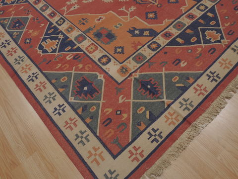 Kilim Brown Flat Woven 711 X 98 Area Rug 100-109979 Image 4