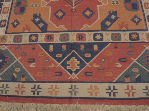 Kilim Brown Flat Woven 711 X 98 Area Rug 100-109979 Image 5