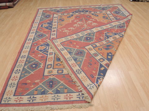 Kilim Brown Flat Woven 711 X 98 Area Rug 100-109979 Image 8