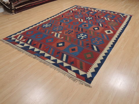 Kilim Brown Flat Woven 67 X 99 Area Rug 100-109980 Image 2