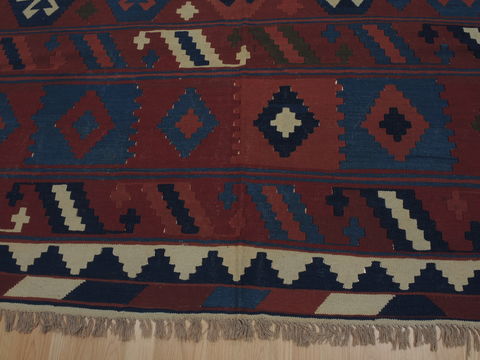 Kilim Brown Flat Woven 67 X 99 Area Rug 100-109980 Image 5