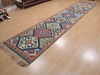 Kilim Green Runner Flat Woven 45 X 1611  Area Rug 100-109982 Thumb 2