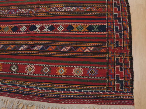 Kilim Red Runner Flat Woven 50 X 109 Area Rug 100-109985 Image 5