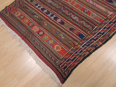 Kilim Red Runner Flat Woven 50 X 109 Area Rug 100-109985 Image 6