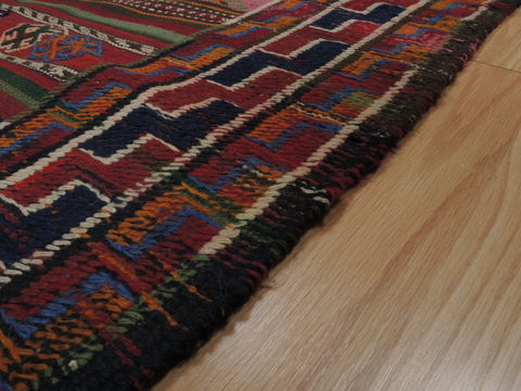Kilim Red Runner Flat Woven 50 X 109 Area Rug 100-109985 Image 7