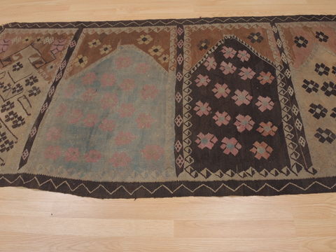 Kilim Brown Runner Flat Woven 310 X 96 Area Rug 100-109988 Image 7