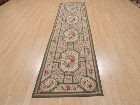 Kilim Beige Runner Flat Woven 26 X 100 Area Rug 100-109996 Image 1