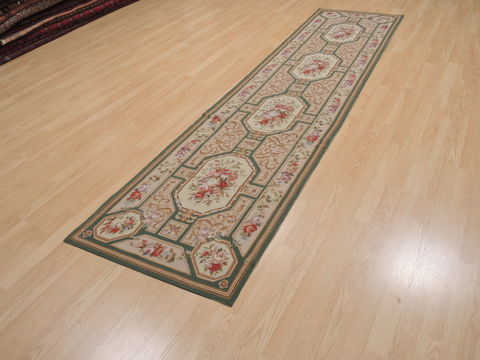 Kilim Beige Runner Flat Woven 26 X 100 Area Rug 100-109996 Image 2