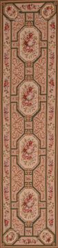 Kilim Beige Runner Flat Woven 2'6" X 10'0"  Area Rug 100-109996