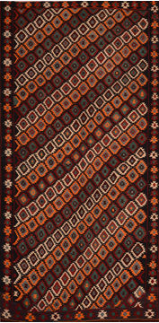 Kilim Red Flat Woven 5'10" X 12'4"  Area Rug 100-109999
