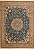 Nain Blue Hand Knotted 88 X 123 Area Rug 100-11000 Thumb 0