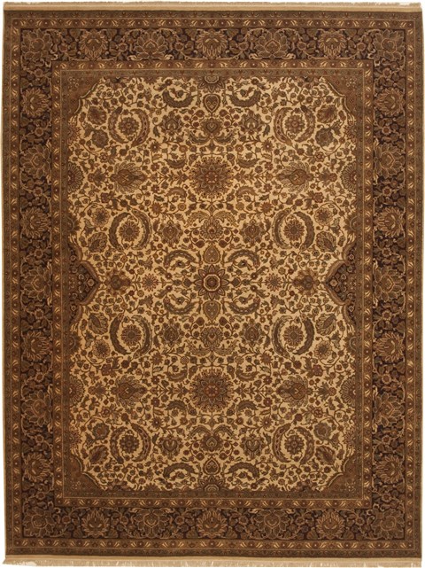 Jaipur Green Hand Knotted 92 X 120 Area Rug 100-11003 Image 0